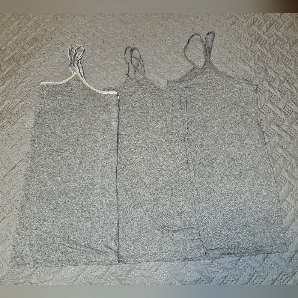 Lot of 3 Time & Tru adjustable strap Camisoles